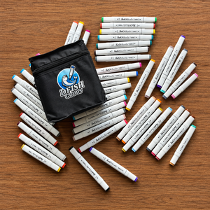 Kit 24 Canetinhas Ponta Dupla para Colorir