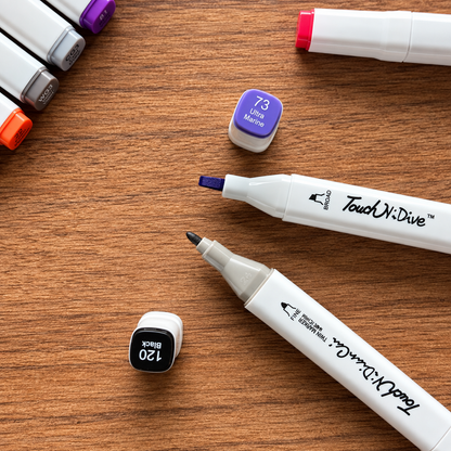 Kit 24 Canetinhas Ponta Dupla para Colorir