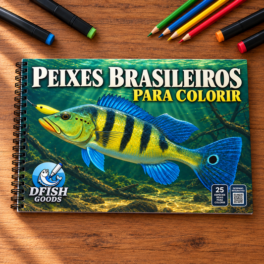 Peixes Brasileiros | Livro Interativo para Colorir