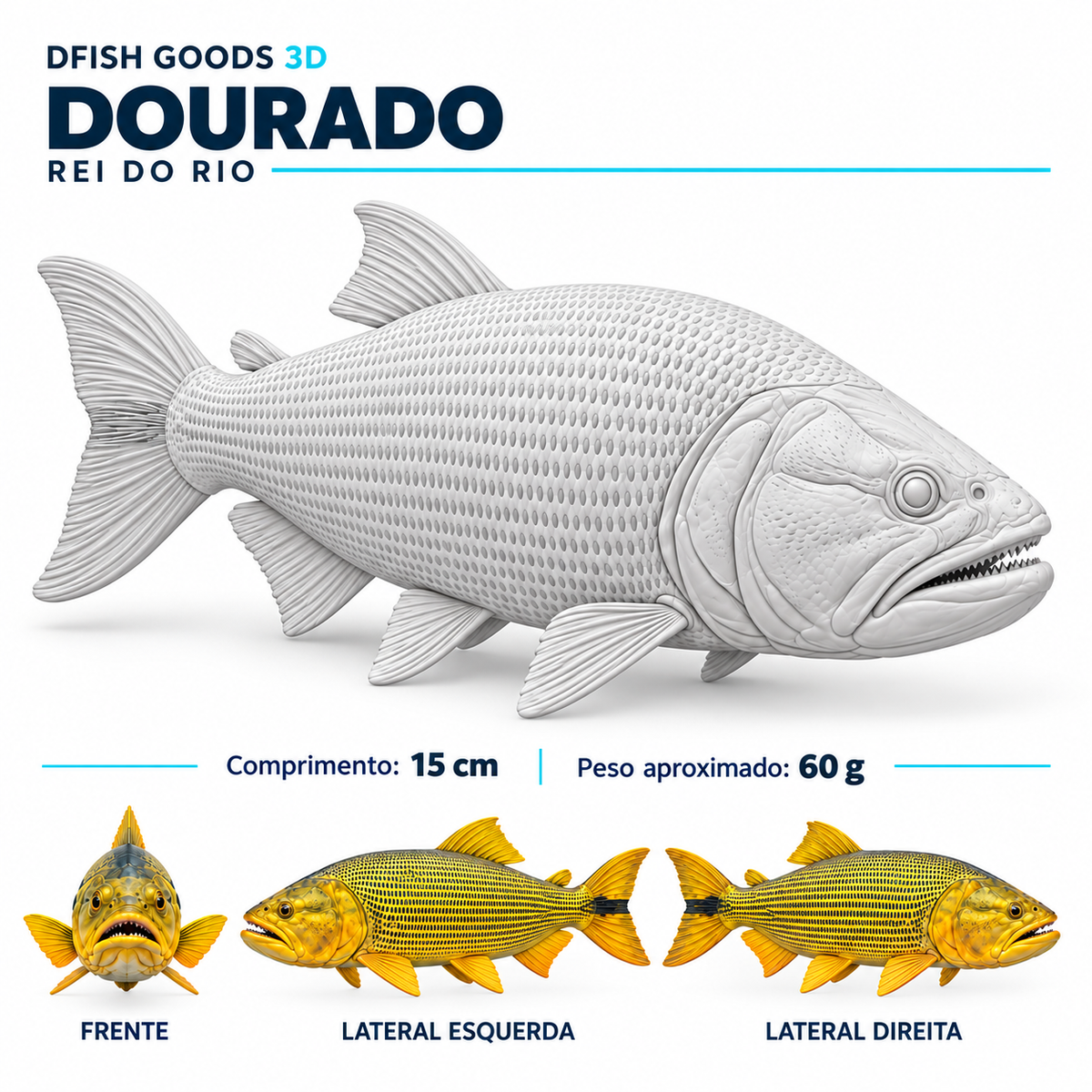 DFISH Goods 3D | Peixes para Pintar
