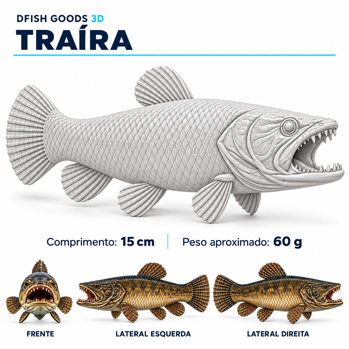 DFISH Goods 3D | Peixes para Pintar