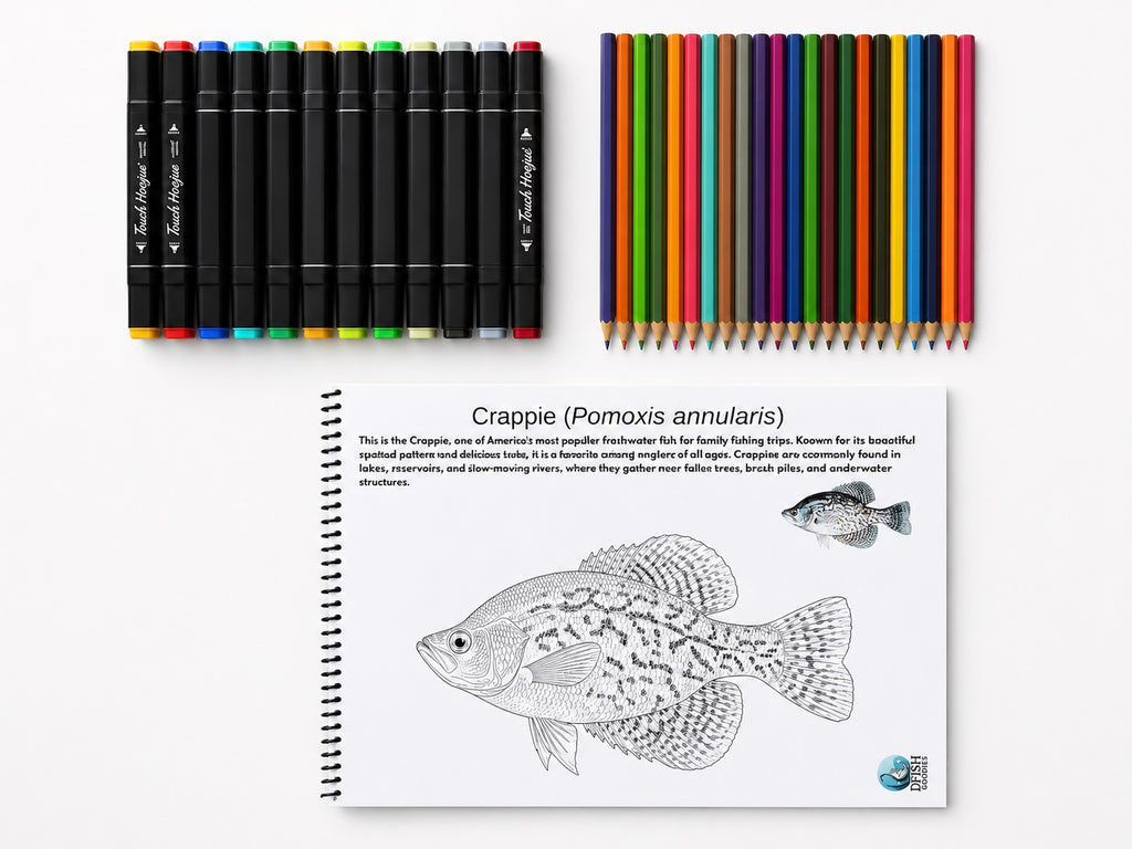 AMERICAN FRESHWATER - FISH TO COLOR
